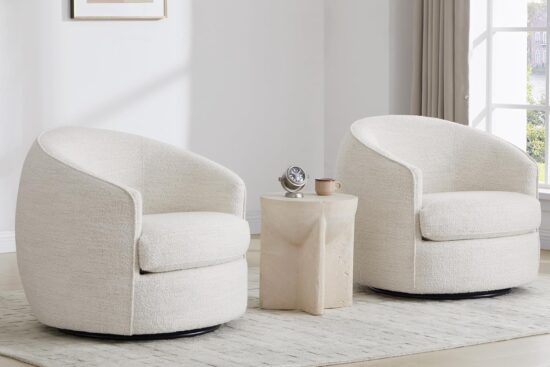 CHITA Swivel Barrel Chair