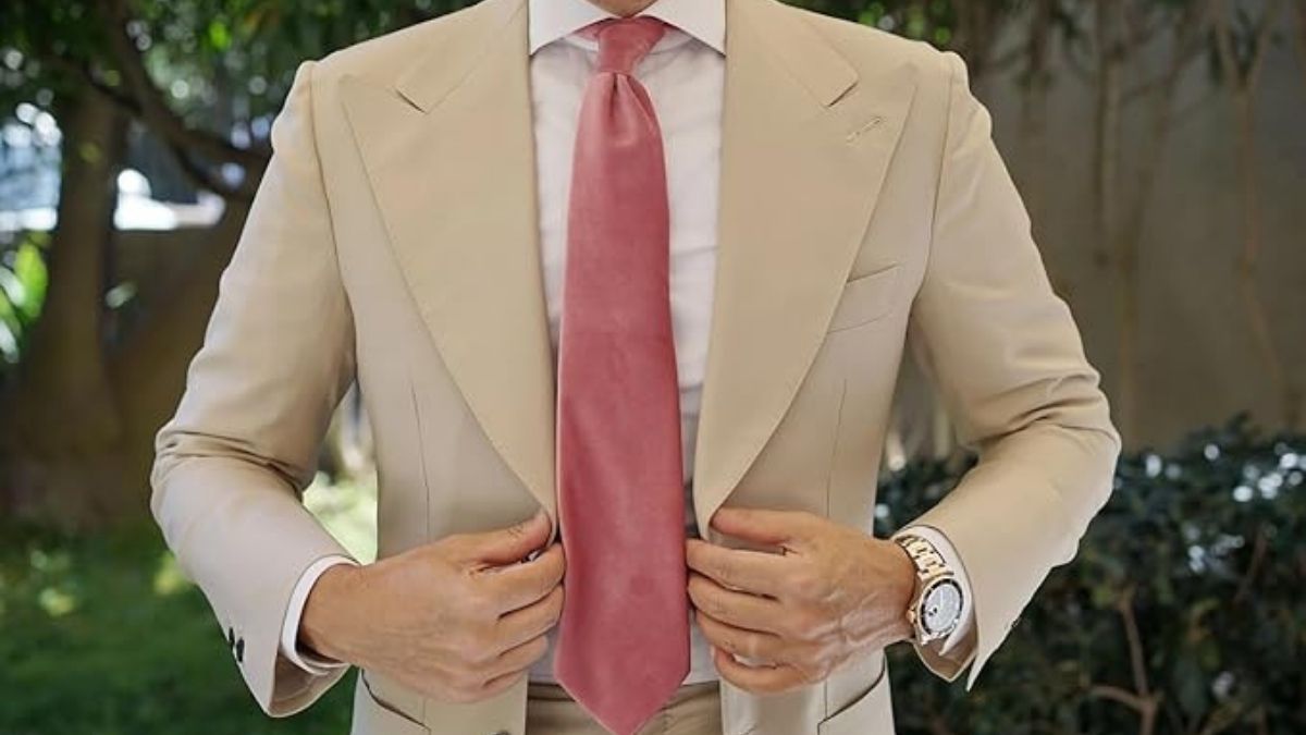 Luxury Velvet Formal Necktie for Men