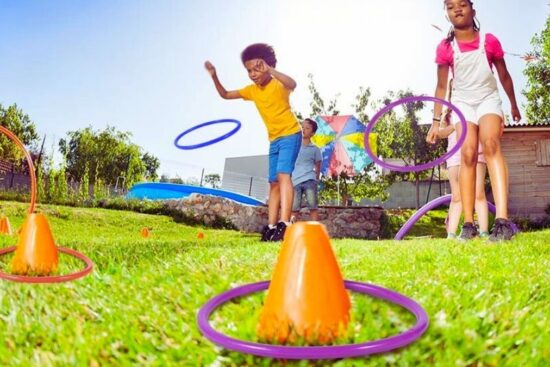 OBTANIM 12 Pcs Plastic Ring Toss