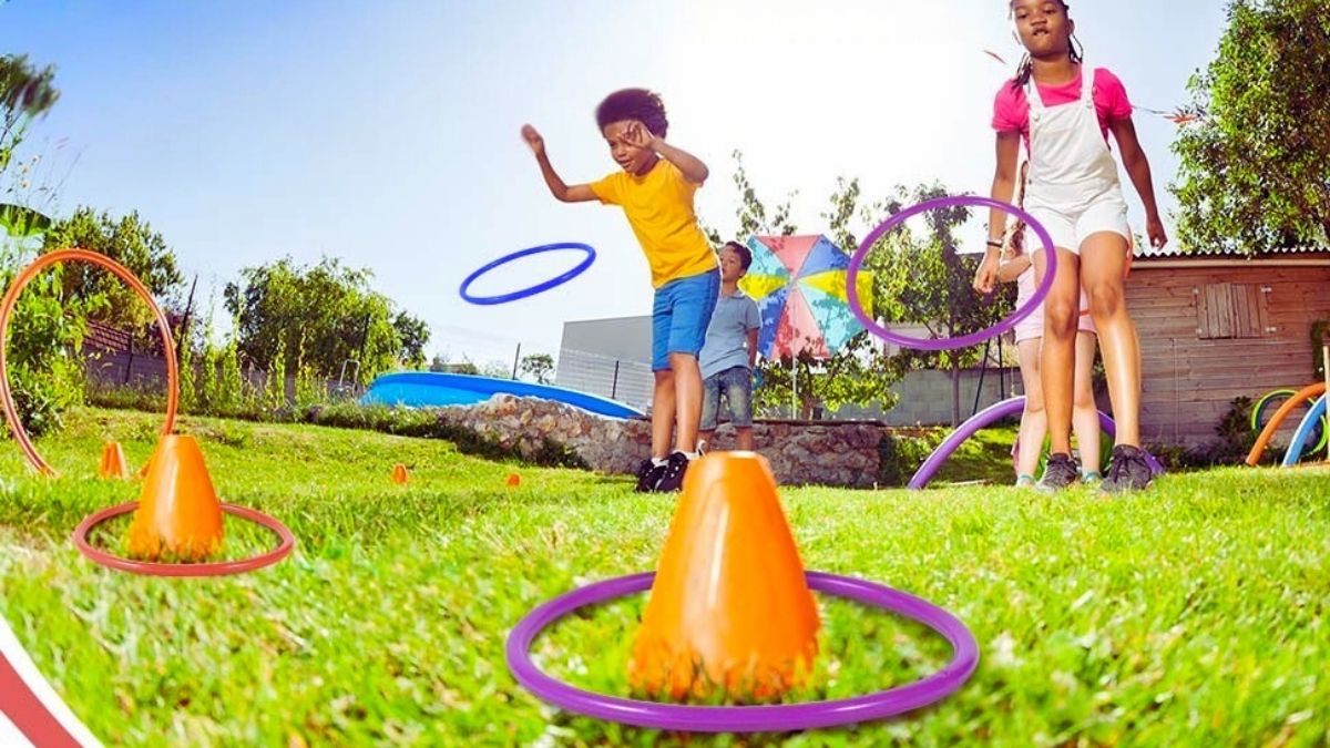 OBTANIM 12 Pcs Plastic Ring Toss