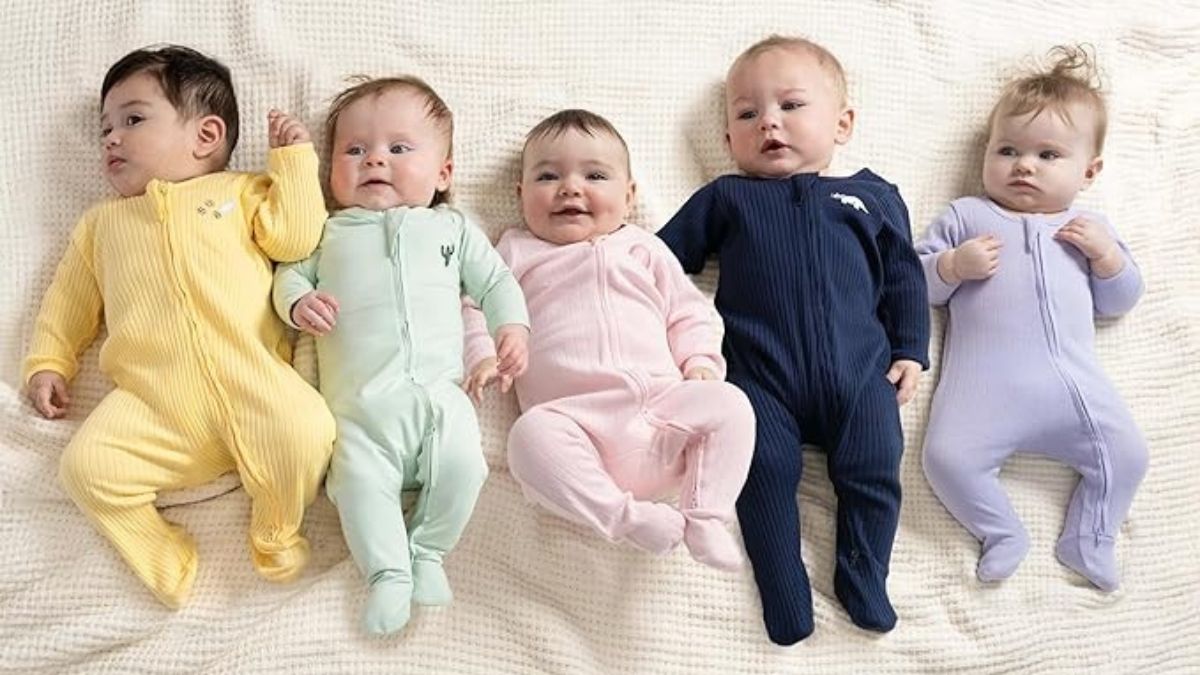 monica + andy Baby Organic Zipper One-Piece