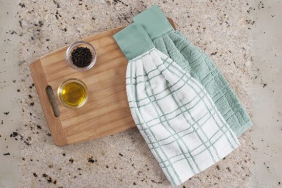 Ritz Premium 100% Cotton Solid and Multi Check Kitchen Tie Towel