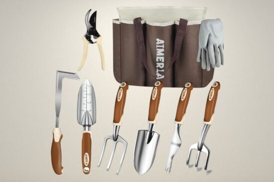 Gardening Tools Set of 9 Heavy Duty Garden Tools