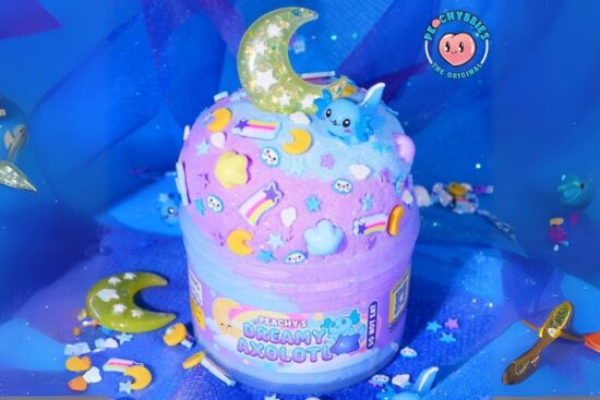 Peachybbies Dreamy Axolotl Cloud Slime