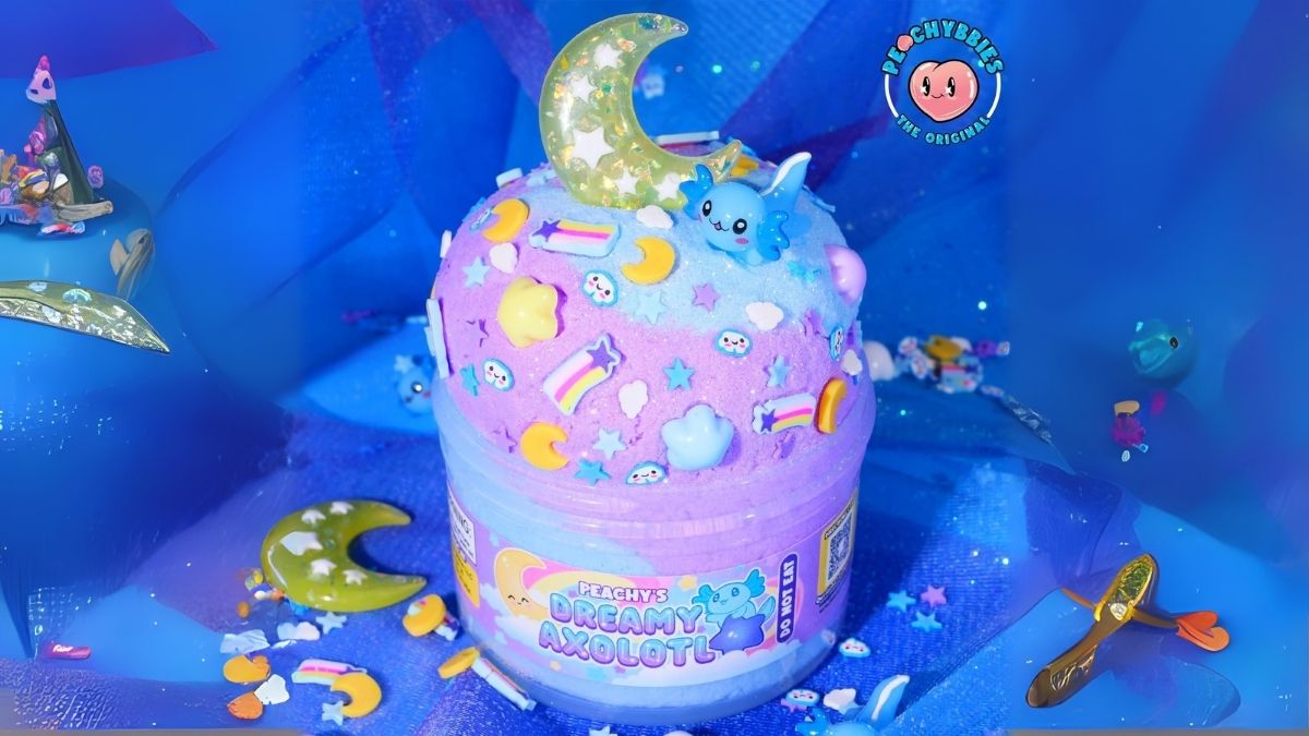 Peachybbies Dreamy Axolotl Cloud Slime