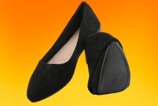 HEAWISH Women’s Black Flats Shoes