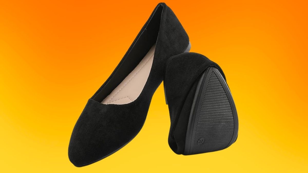HEAWISH Women’s Black Flats Shoes