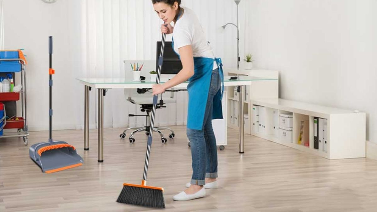 kelamayi Upgrade Broom and Dustpan Set