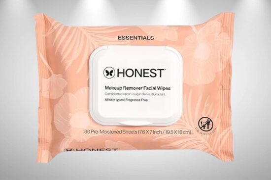 Honest Beauty Fragrance Free Cleansing Makeup Remover Facial Wipes