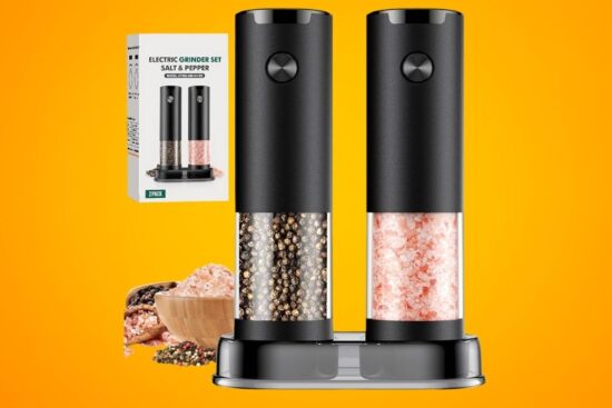 Electric Salt and Pepper Grinder Set