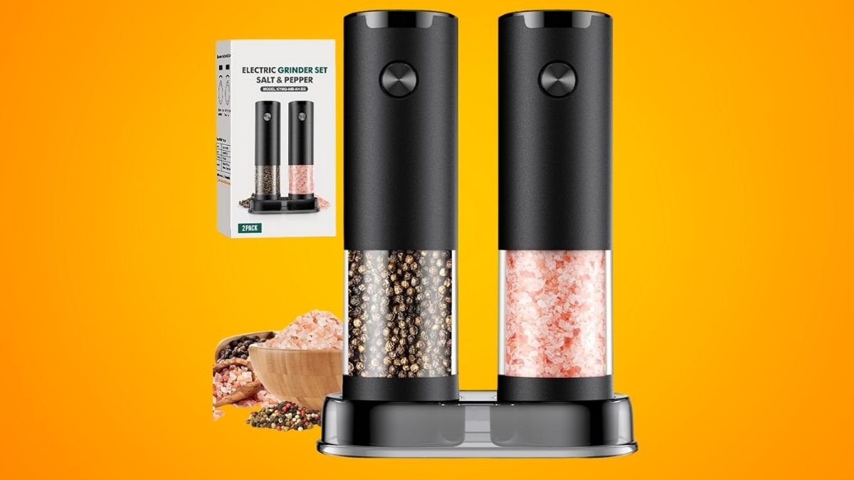 Electric Salt and Pepper Grinder Set