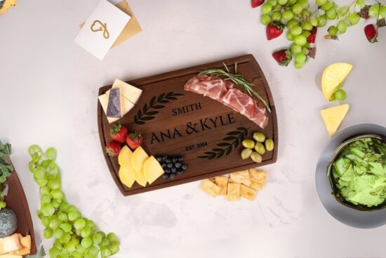 Personalized Wedding Gifts for Couples - Custom Cutting Board