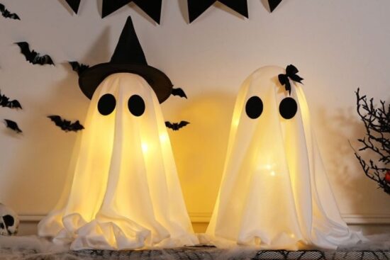 [Timer] Light Up Halloween Ghost Decorations