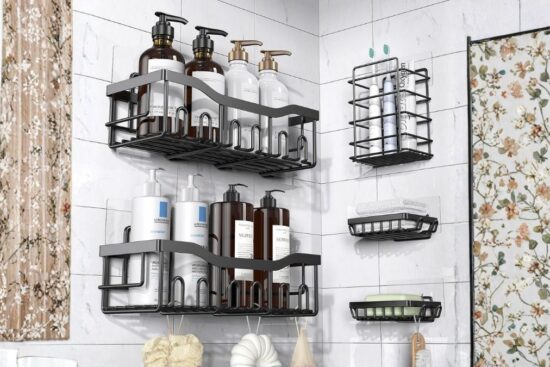 EUDELE Adhesive Shower Caddy