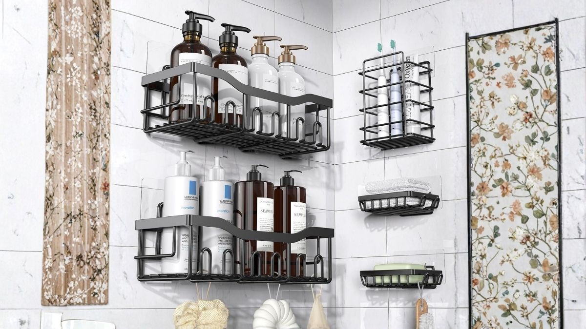 EUDELE Adhesive Shower Caddy