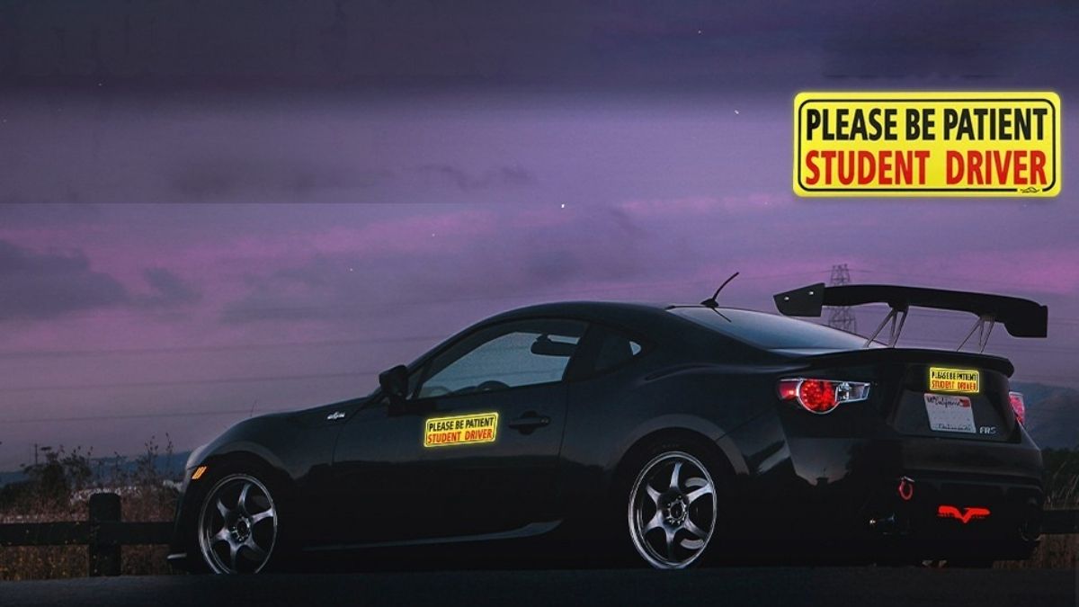 JUSTTOP 3pcs Student Driver Magnet for Car