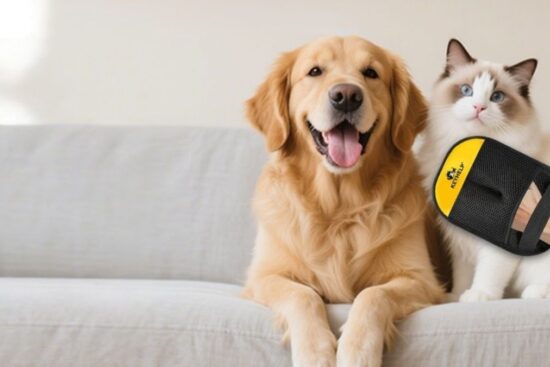 Pet Hair Removal Glove for Dogs & Cats