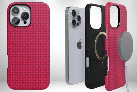 Casely Red Houndstooth iPhone 16 Pro Max Case