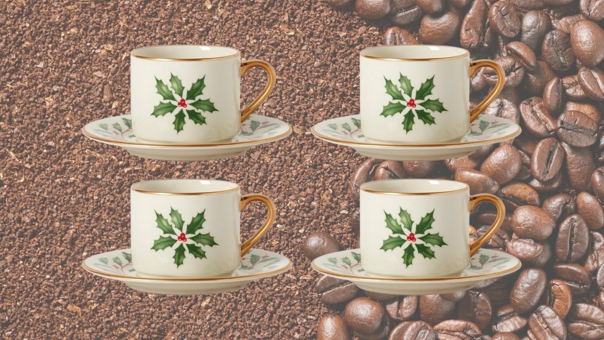 Lenox 894178 Holiday Espresso Cup & Saucer Set