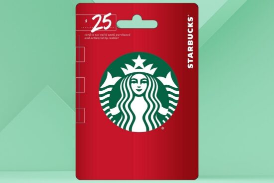 Starbucks Holiday Gift Card $25