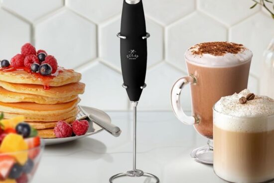 Zulay Kitchen Powerful Milk Frother Wand: Transform Your Coffee Experience in Seconds
