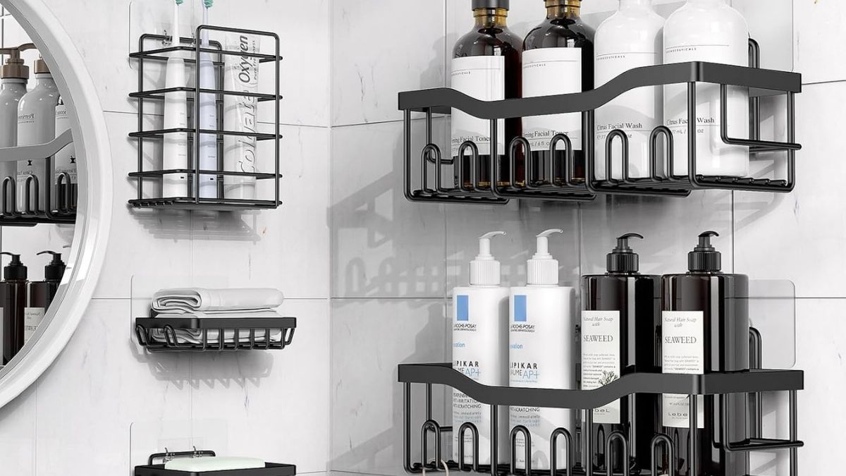 EUDELE Adhesive Shower Caddy Review: Why This No-Drill System Makes Bathroom Storage Easier