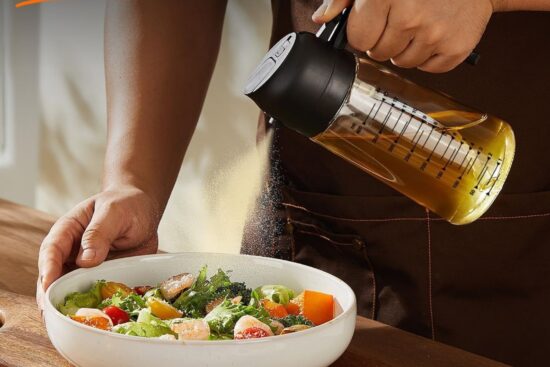 TrendPlain 16oz/470ml Glass Olive Oil Sprayer for Cooking: A Smarter Way to Control Oil in the Kitchen
