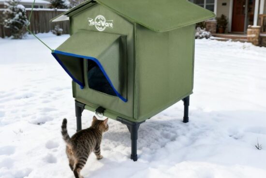 TENDWARE Outdoor Cat House: A Practical Heated Shelter for Outdoor Cats