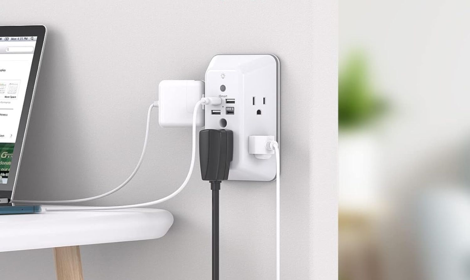 Addtam 5-Outlet Surge Protector & USB Extender: A Cleaner Way to Power and Charge Everything