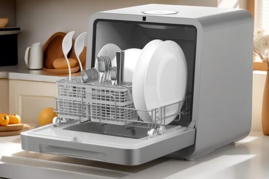 How the MOMOKOVA Countertop Dishwasher Fits Small-Space Living Without a Plumbing Hookup