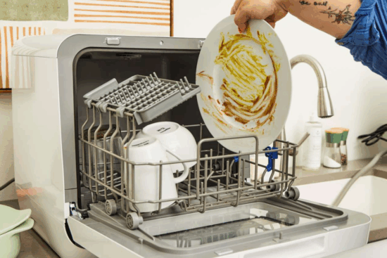 EUHOMY 6 Programs Countertop Dishwasher