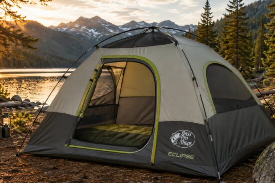 Bass Pro Shops Eclipse camping tent featuring weather-resistant design and ventilation